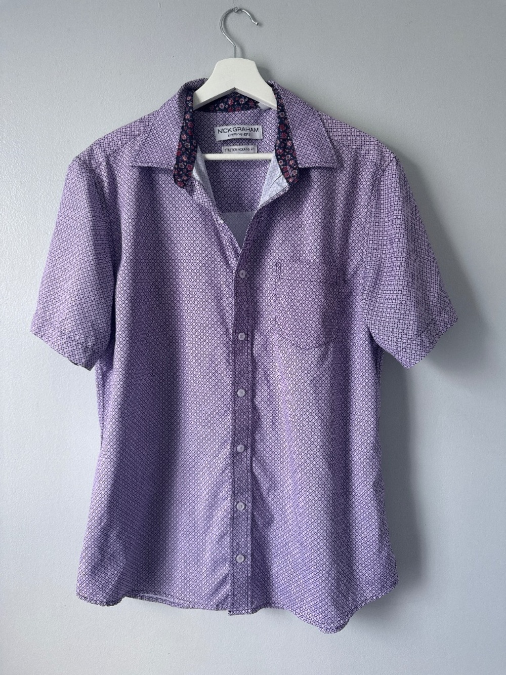 Nick Graham everywhere stretch modern fit button-down shirt